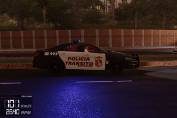 simulador de coche de policía