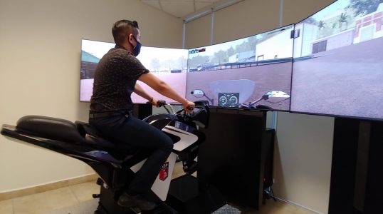 Police motorcycle simulator