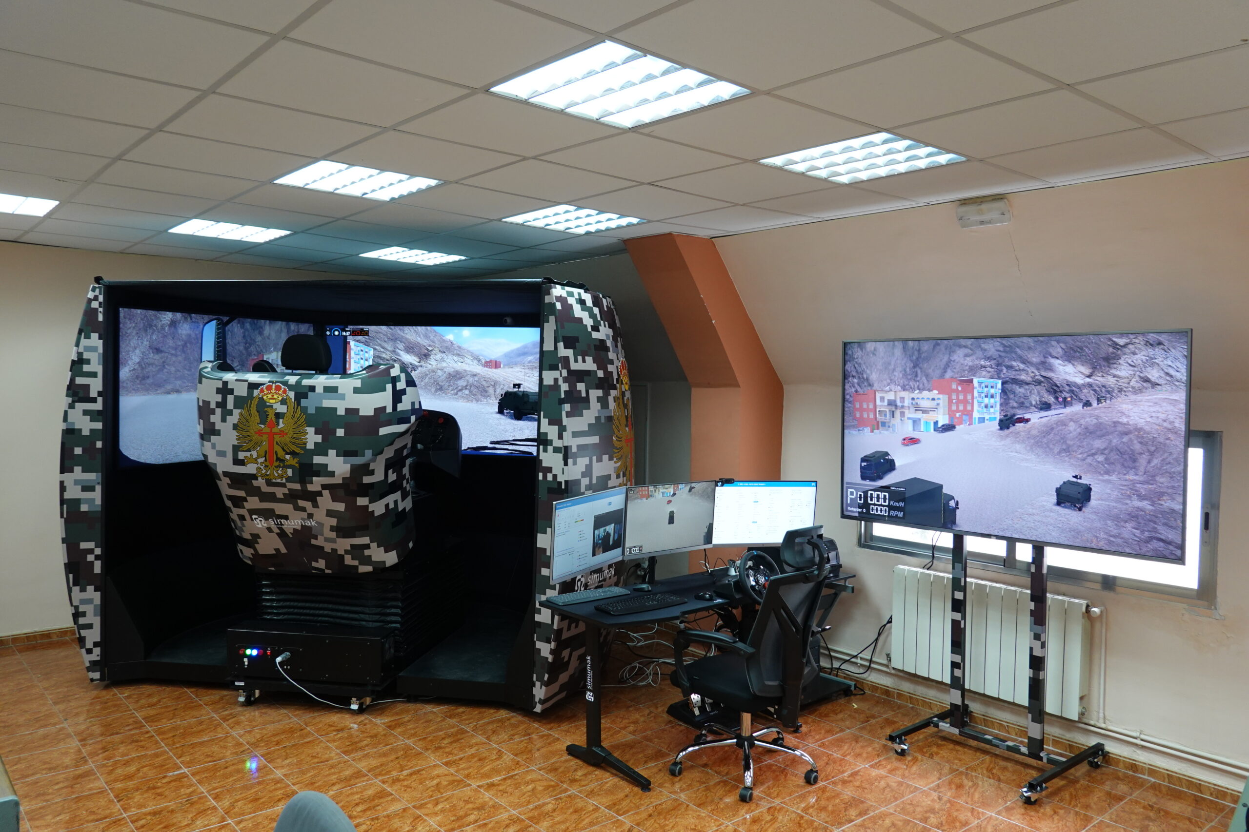 Simuladores Simumak para la licencia de conducción en el ejército