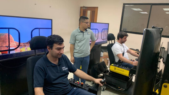 bulldozer simulator for professional training in Panama